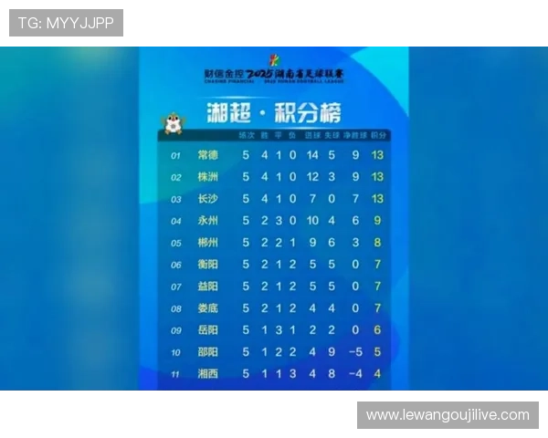 湘超联赛最新积分榜揭晓各队排名变化全解析 湘超联赛最新积分榜揭晓各队排名变化全解析